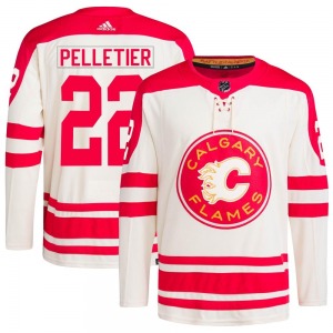 Jakob Pelletier Calgary Flames Adidas Youth Authentic 2023 Heritage Classic Primegreen Jersey (Cream)