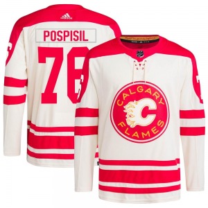 Martin Pospisil Calgary Flames Adidas Youth Authentic 2023 Heritage Classic Primegreen Jersey (Cream)