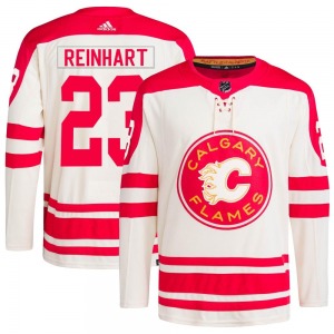 Paul Reinhart Calgary Flames Adidas Youth Authentic 2023 Heritage Classic Primegreen Jersey (Cream)