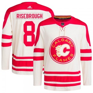 Doug Risebrough Calgary Flames Adidas Youth Authentic 2023 Heritage Classic Primegreen Jersey (Cream)
