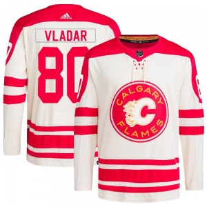 Dan Vladar Calgary Flames Adidas Youth Authentic 2023 Heritage Classic Primegreen Jersey (Cream)