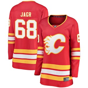 Jaromir Jagr Calgary Flames Fanatics Branded Women's Breakaway Alternate Jersey (Red)