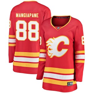 Andrew Mangiapane Calgary Flames Fanatics Branded Women's Breakaway Alternate Jersey (Red)