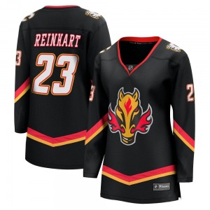 Paul Reinhart Calgary Flames Fanatics Branded Women's Premier Breakaway 2022/23 Alternate Jersey (Black)