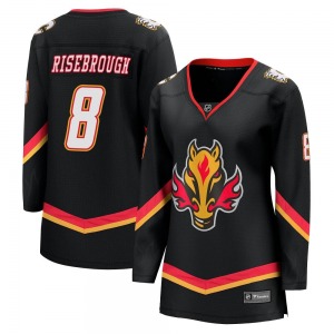 Doug Risebrough Calgary Flames Fanatics Branded Women's Premier Breakaway 2022/23 Alternate Jersey (Black)