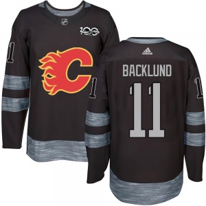 Mikael Backlund Calgary Flames Authentic 1917-2017 100th Anniversary Jersey (Black)