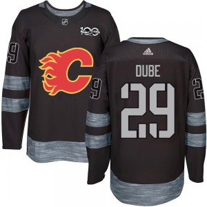 Dillon Dube Calgary Flames Authentic 1917-2017 100th Anniversary Jersey (Black)