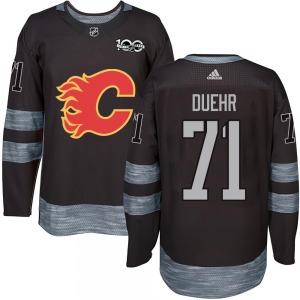 Walker Duehr Calgary Flames Authentic 1917-2017 100th Anniversary Jersey (Black)