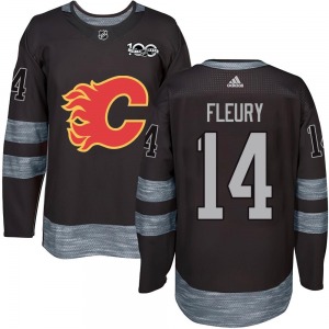 Theoren Fleury Calgary Flames Authentic 1917-2017 100th Anniversary Jersey (Black)