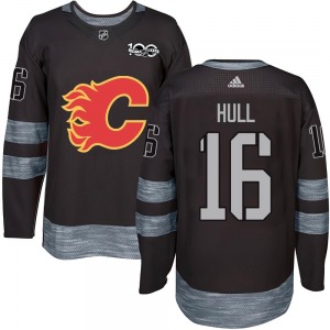 Brett Hull Calgary Flames Authentic 1917-2017 100th Anniversary Jersey (Black)