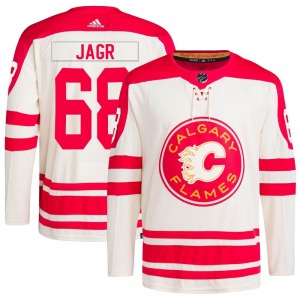 Jaromir Jagr Calgary Flames Adidas Authentic 2023 Heritage Classic Primegreen Jersey (Cream)