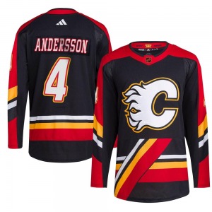 Rasmus Andersson Calgary Flames Adidas Youth Authentic Reverse Retro 2.0 Jersey (Black)