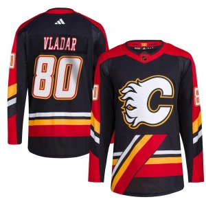 Dan Vladar Calgary Flames Adidas Youth Authentic Reverse Retro 2.0 Jersey (Black)