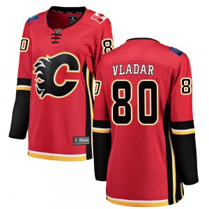Dan Vladar Calgary Flames Fanatics Branded Women's Breakaway Home Jersey (Red)