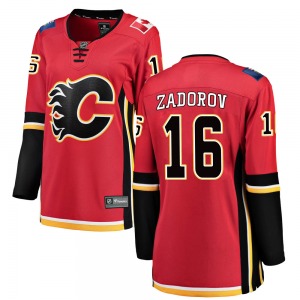 Nikita Zadorov Calgary Flames Fanatics Branded Women's Breakaway Home Jersey (Red)