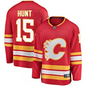 Dryden Hunt Calgary Flames Fanatics Branded Youth Breakaway Alternate Jersey (Red)
