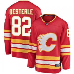 Jordan Oesterle Calgary Flames Fanatics Branded Youth Breakaway Alternate Jersey (Red)