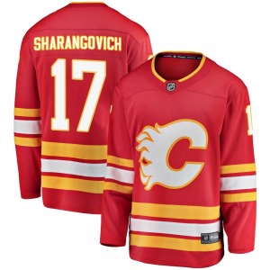 Yegor Sharangovich Calgary Flames Fanatics Branded Youth Breakaway Alternate Jersey (Red)