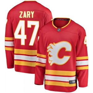 Connor Zary Calgary Flames Fanatics Branded Youth Breakaway Alternate Jersey (Red)