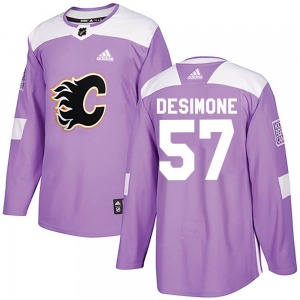 Nick DeSimone Calgary Flames Adidas Youth Authentic Fights Cancer Practice Jersey (Purple)