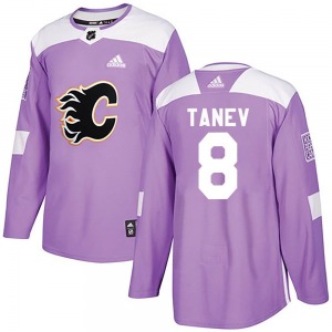 Chris Tanev Calgary Flames Adidas Youth Authentic Fights Cancer Practice Jersey (Purple)