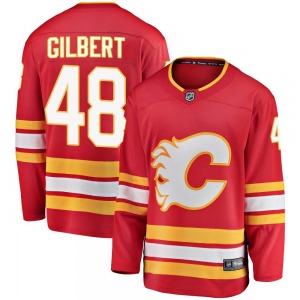 Dennis Gilbert Calgary Flames Fanatics Branded Breakaway Alternate Jersey (Red)