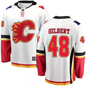 Dennis Gilbert Calgary Flames Fanatics Branded Breakaway Away Jersey (White)