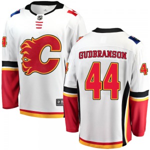 Erik Gudbranson Calgary Flames Fanatics Branded Breakaway Away Jersey (White)