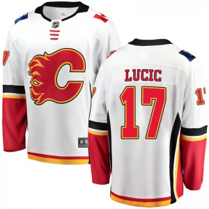 Milan Lucic Calgary Flames Fanatics Branded Breakaway Away Jersey (White)