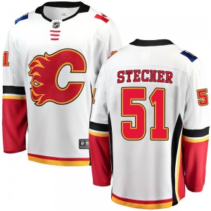 Troy Stecher Calgary Flames Fanatics Branded Breakaway Away Jersey (White)