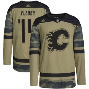Theoren Fleury Calgary Flames Adidas Authentic Military Appreciation Practice Jersey (Camo)