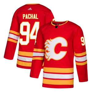 Brayden Pachal Calgary Flames Adidas Youth Authentic Alternate Jersey (Red)