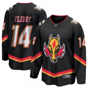 Theoren Fleury Calgary Flames Fanatics Branded Youth Premier Breakaway 2022/23 Alternate Jersey (Black)