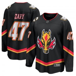 Connor Zary Calgary Flames Fanatics Branded Youth Premier Breakaway 2022/23 Alternate Jersey (Black)