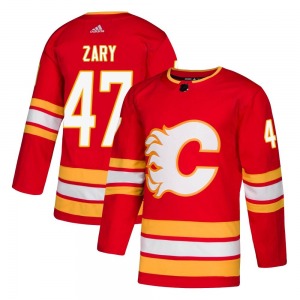 Connor Zary Calgary Flames Adidas Authentic Alternate Jersey (Red)